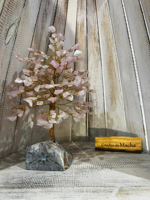 Arbre de vie Quartz Rose Grand